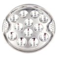 thumbnail image 2 of Zhaomeidaxi Escargot Dish Stainless Steel Snail Escargot Plate 12 Holes Food Plate for Kitchen Hotel Restaurant, 2 of 15