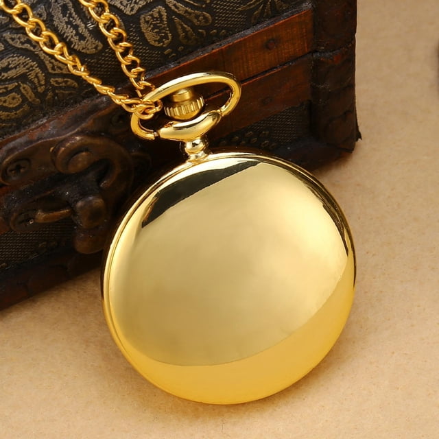 TOPINCN Pocket Watch, 3Colors Classical Pocket Watch With Chain For Christmas Day For Gift For Girlfriend For