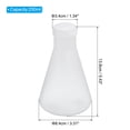 thumbnail image 2 of Unique Bargains 250ml Plastic Erlenmeyer Flask with Screw Caps, 2 Pack Narrow Mouth Conical Flask for Laboratory, Clear, 2 of 6