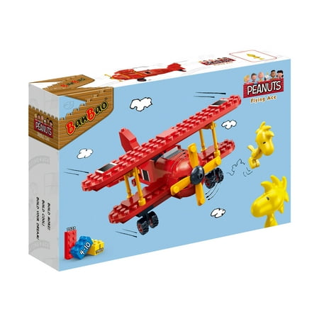 BanBao Peanuts Snoopy Flying Ace Red Plane