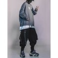 thumbnail image 5 of Niepce Inc Cotton Streetwear Kanji Embroidery Crewneck Sweatshirt (Men's), 5 of 9