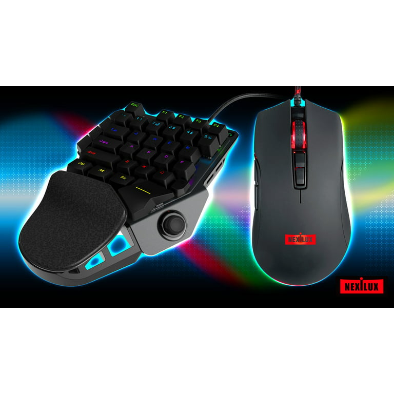  NEXiLUX Pro Gaming Keyboard and Mouse Combo Compatible