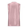thumbnail image 5 of Women's Silk Satin Tank Tops V Neck Casual Sleeveless Business Work Blouses Dressy Summer Shirts Solid Color Tanks, 5 of 8