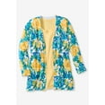 thumbnail image 3 of Woman Within Plus Size Perfect Longer-Length Cotton Cardigan Sweater, 3 of 6