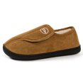 thumbnail image 2 of Zapatos para Sin Cordones Hombres Cuero Gamuza Antideslizante Cómodo Cálido Felpa Interior/Exterior Pies Diabéticos Hinchados, 2 of 9