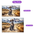 thumbnail image 5 of Welcome Fall Western Cowboy Cane Corso Enjoys Majestic Autumn Indoor Rug Italian Mastiff Dog Lover Gifts Idea Carpet Living Bed Room Sofa Home Decor - 01007, 5 of 5