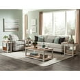 thumbnail image 4 of Savannah Chairside Magazine End Table w/Pull-out Shelf Ivory with Wood Top, 4 of 4