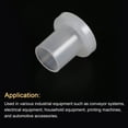 thumbnail image 4 of Uxcell Rodamientos de Manga con Brida, Bushings de Plástico, Bushings de Nylon, Blancos 9.4x11.2x15.5mm 4Pcs, 4 of 5