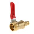 thumbnail image 4 of ZheElen Vanne à Boisseau Sphérique en Laiton Fileté Polyvalent pour de Multiples Utilisations 3 interface 16mm 8mm Rouge 1Set, 4 of 6