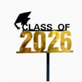 thumbnail image 1 of Acrylic Graduation Cake Topper, Clear Decorative Graduation Season Party Decoration for Cake, Reusable, 1 Piece, 1 of 5
