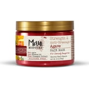 Maui Moisture Strength & Anti-Breakage + Nourishing Agave Hair Mask & Leave-In Treatment for Chemically Damaged Hair, Vegan, Silicone- & Paraben-, & Sulfated Surfactant Free, 12 oz