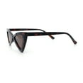 thumbnail image 6 of Womens Squared Triangle Gothic Retro Cat Eye Plastic 20s Sunglasses Tortoise - Brown, 6 of 8