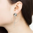 thumbnail image 2 of Geometric Double Circle Hoop Dangle Earrings Simple 8 Infinity Knot Bar Tassel Drop Earrings for Women Jewelry, 2 of 11
