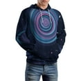 thumbnail image 5 of Cosmic Swirl Pattern Men's Women Vintage 3D Hooded Sweatshirt - All-Season Loose Fit Streetwear, 5 of 6