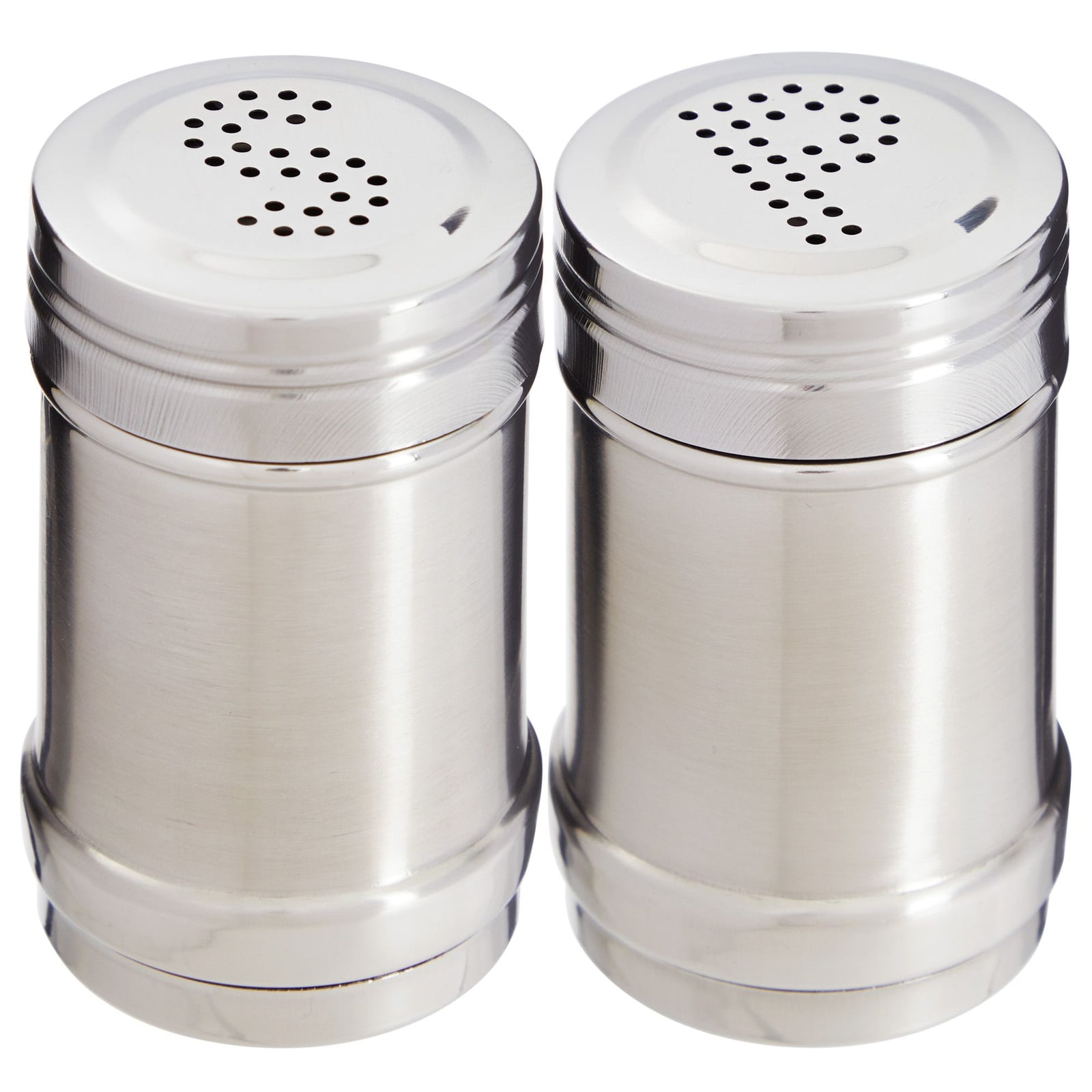 Great Credentials Stainless Steel Shaker Set, 10 Oz Each, Salt