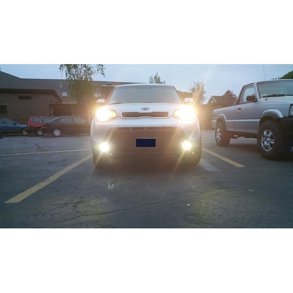 For Halo Angel Eye Fog Lamps Lights Kit for 2014-2019 Kia Soul