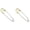 Gold 2pcs, variant on CXHEGBEJ French Hair Pins U Shape Heart Hair Clip For Women Metal Hair Fork Long Bun Plate Hairpin Hair Insert Hair Sticks Accessories for Thick Long Hair Gray