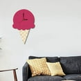 thumbnail image 3 of Moocorvic Ice Cream Wall Clock Silent Wooden Clock for Home Living Room, 3 of 5