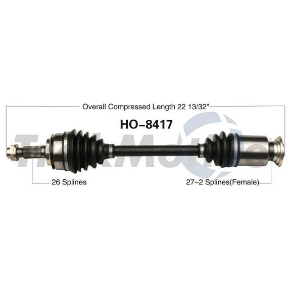 CV Axle Shaft Fits select: 2009-2013 HONDA FIT, 2014 HONDA FIT EV