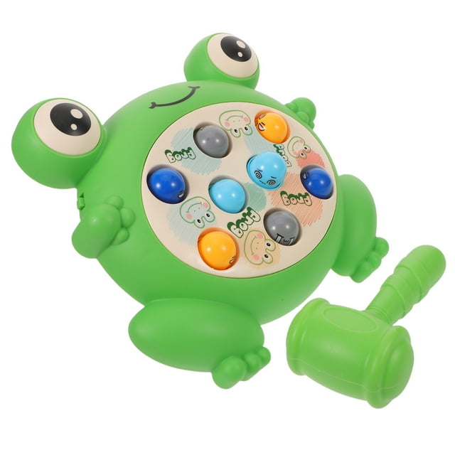 PAMINGONO Interactive Frog Whack Game for Kids, Educational Plastic Toddler Toy for Home Use, , Compact Design