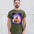 thumbnail image 3 of Tee Hunt Pit Bull Riding a Burger Flying Through Galaxy T-shirt Funny Pet Men's Tee, Military Green, X-Large, 3 of 5