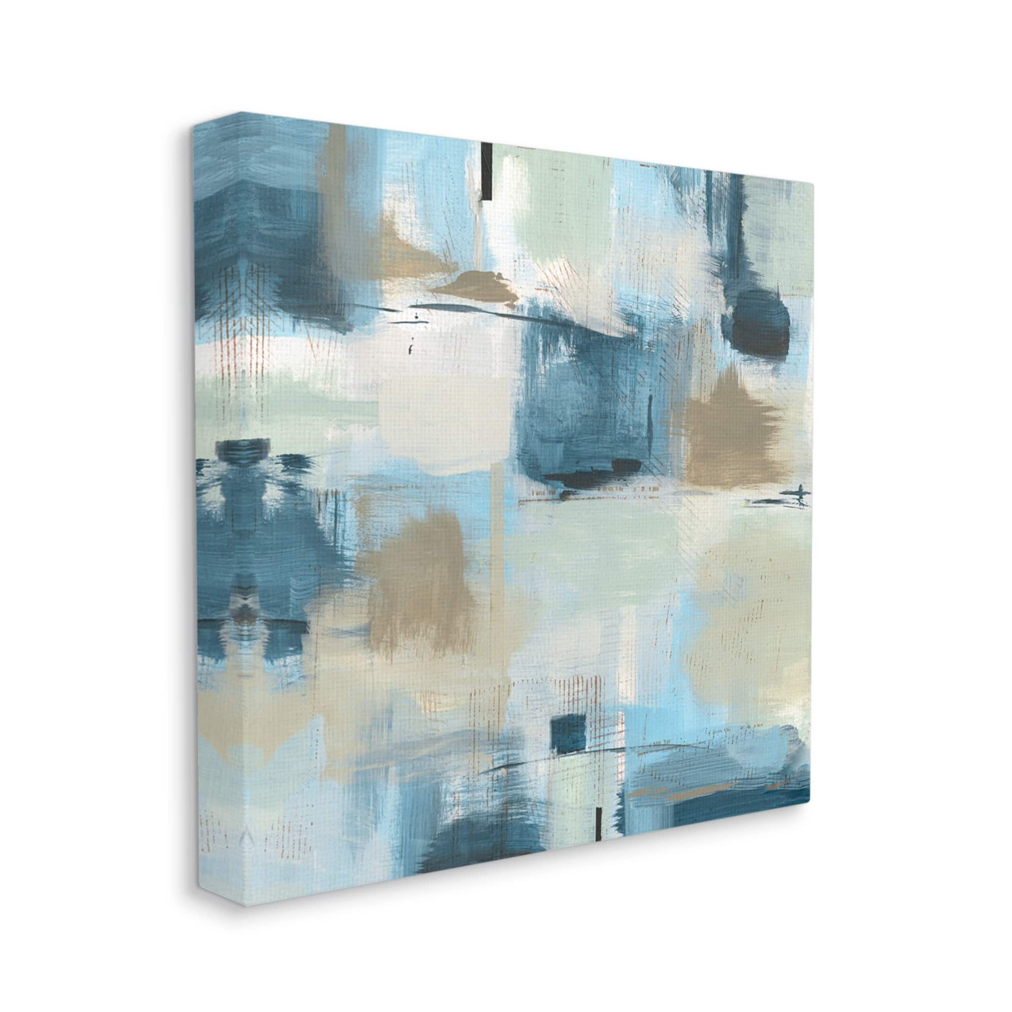 Stupell Industries Modern Abstract Tiled Paint Patchwork Collage ,30 x 30, Design by Sn Jill