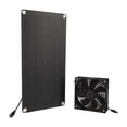 thumbnail image 4 of Solar Panel Fan Kit 20W Powered Mini Portable for Greenhouse Chicken Coop Pet House Window Exhaust, 4 of 5