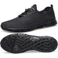 thumbnail image 1 of DOUSSPRT Men's Water Shoes Quick Drying Sports Aqua Shoes Dark Allblack Size 10, 1 of 7