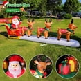 thumbnail image 2 of Colgador inflable navideño de Papá Noel de 12 pies con renos, 2 of 6