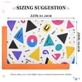 thumbnail image 6 of Yayeee Doormat for Indoor Entrance 32" x 20" Non Slippery Floor Rug, Yellow Retro Shapes, 6 of 8