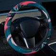 thumbnail image 2 of Flamingo 14.5 Inch Printing PVC Leather Steering Wheel Cover Auto Accessories, 2 of 6