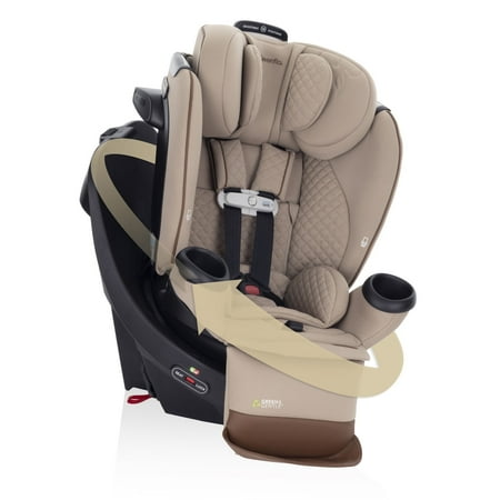 Revolve360 Extend All-in-One Rotational Car Seat with Green & Gentle Fabric (Travertine)