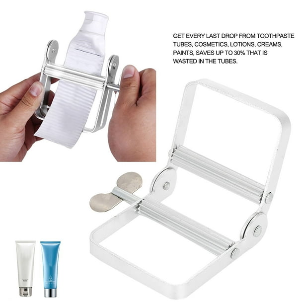 Exrimidor de Pasta de Dientes - Soporte Exrimidor de tubo Rodante de aluminio para crema y cosmética - dispensa una cantidad uniforme, ahorra hasta un 30%