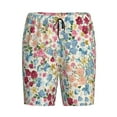 thumbnail image 3 of Picia Trendy Floral Design Pajama Shorts for Men, Men's Pajama Bottoms, Sleepwear,Short Pajama Pants-Large, 3 of 9