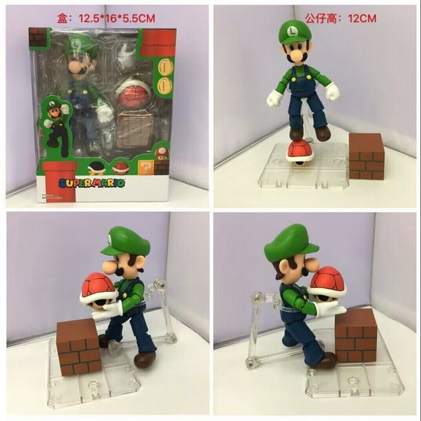 -Figuras de acción de Super Mario Bros para niños, colección de modelos móviles, decoración, juguete navideño, regalos para niños.
