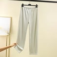 thumbnail image 2 of KyCheLot Women's Pajamas Pant Plus Size Soft Wide Leg Pj Bottoms Trousers with Pocket Sleepwear, 2 of 6