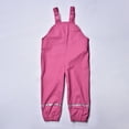 thumbnail image 6 of TOOYOU Boys Girls Romper Toddler Water Proof Rain Pants Dungarees Windbreak Cute Suspender Trousers Pants For Boys And Girls Children Fashion Rain Wear Hot Pink Size 4-5 Years, 6 of 8