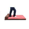thumbnail image 4 of INTBUYING Brown Large Dog Bed with Headrest Edition High Density Thick Foam Pads Large 47.24"*35.4", 4 of 9