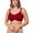 Red, variant on Women Full Coverage Plus Size Comfort T Shirt Unlined Bra with Underwire for Heavy Breast Red 32/70D