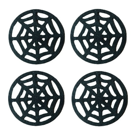 

YYNKM Kitchen Gadgets 4pcs Halloween Dining Table Household Spider Tea Mat Decorative Cutlery Mats Home & Kitchen on Clearance Deals