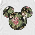 thumbnail image 2 of Men's Mickey & Friends Floral Face Tank Top White X Large, 2 of 4
