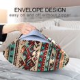 thumbnail image 4 of Yayeee Pillowcase King Size Set of 2 Satin Wrinkle Resistant Envelope Pillow Case, Tribal Art, 4 of 8