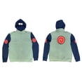 thumbnail image 3 of Naruto Shippuden Kakashi Hatake Cosplay Military Style Hoodie With Headband L, 3 of 8