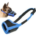 thumbnail image 1 of GFDYREE Dog Muzzle Anti Biting Barking and Chewing with Comfortable Mesh Soft Fabric and Adjustable Strap, Suitable for Small, Medium and Large Dogs(Blue Trim,XL), 1 of 7