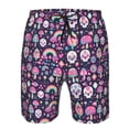 thumbnail image 3 of Fotbe cute Skull rainbow mushroom Trajes de Baño Estampados para Hombre, Shorts de Verano de Secado Rápido, Ropa de Playa, Bañadores-3X-Large, 3 of 6