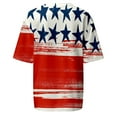 thumbnail image 6 of USSUMA Women Tops Dressy Casual Women's Summer Round Neck Tee Tops Independence Day Printed T-Shirts Casual Short Sleeve Tunic Tops Blouse Tops Female Tops, 6 of 6