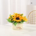 thumbnail image 4 of YAOMOBB Fake Bonsai Realistic Sunflower Simulation Bonsai for Rustic Decor, 4 of 6