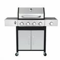 thumbnail image 5 of POWANLI BBQ Grill 4-Burner Gas Grill Stainless Steel Propane Grill with Enamel Cast Iron Cooking Grids,46790BTU Outdoor Grill With Side Burner For Outdoor Cooking Barbecue Grill, 5 of 6