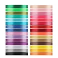 thumbnail image 1 of Paq. de Cintas de Satén Económicas, 30 Colores, 750 Yardas, Rollos de Seda Tomorotec 3/8" y 25 Yardas c/u para Envolver Regalos, Lazos, Manualidades, Fiestas y Bodas., 1 of 8