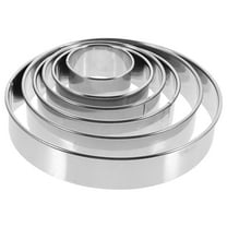 OUNONA Set of 6 Stainless Steel Empanada Press Pie Molds Dumpling Skin Pierogi Cutters for Baking and Chinese Cuisine